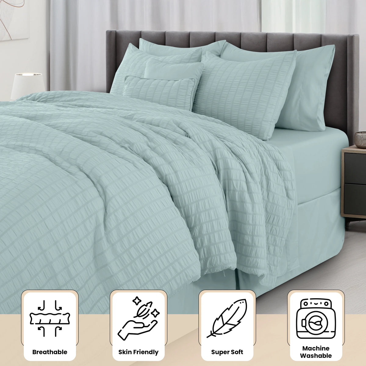 Luxe Quilted Bedding Set (10pc)