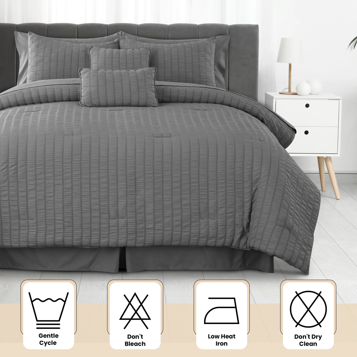 Luxe Quilted Bedding Set (10pc)