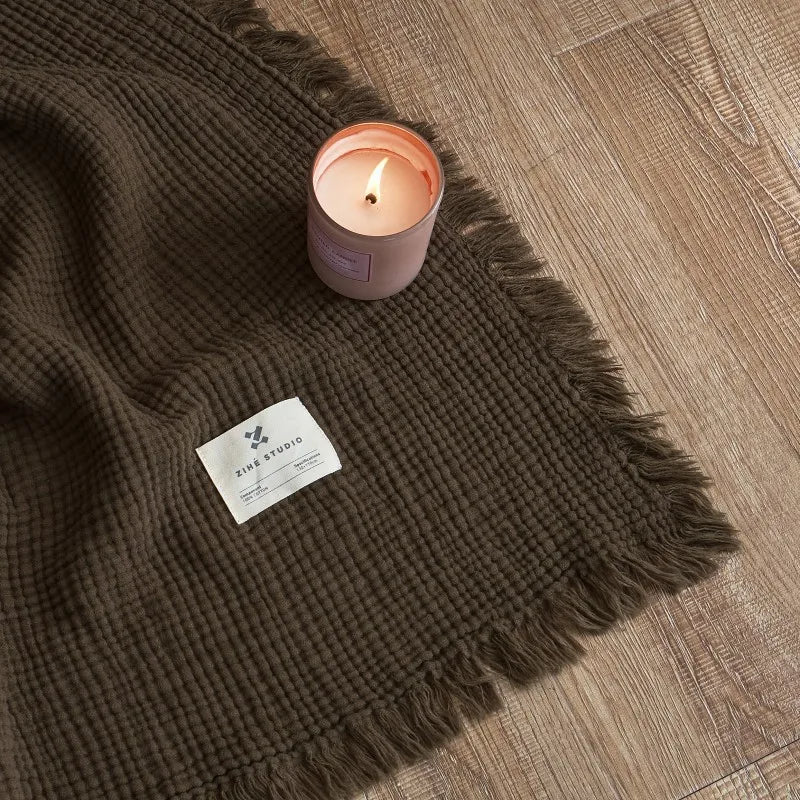 Muslin Textured Throw