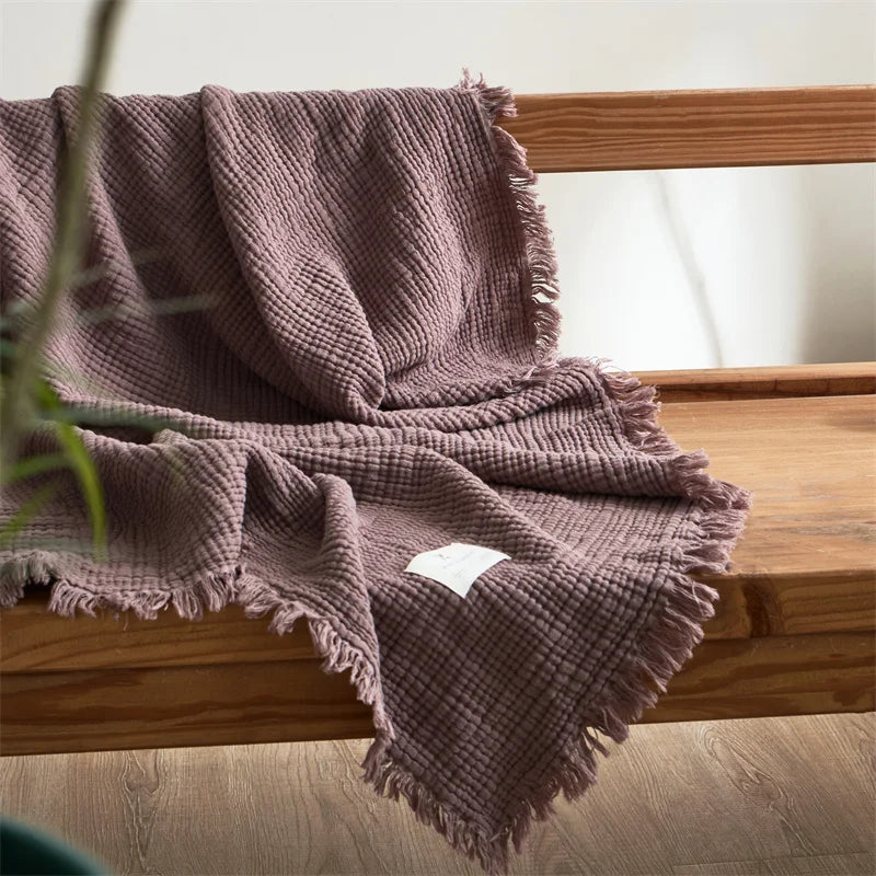 Muslin Textured Throw