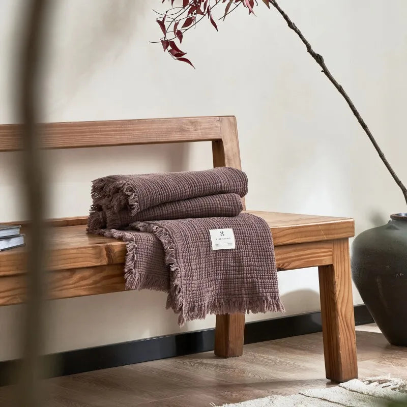 Muslin Textured Throw