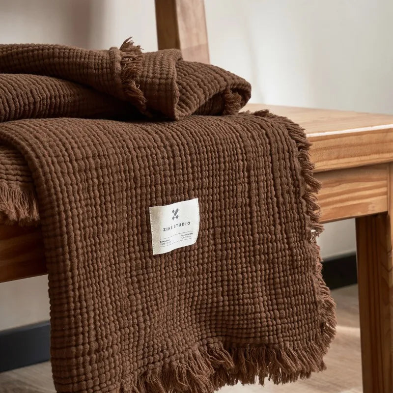 Muslin Textured Throw