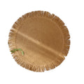 Fringed Round Placemat