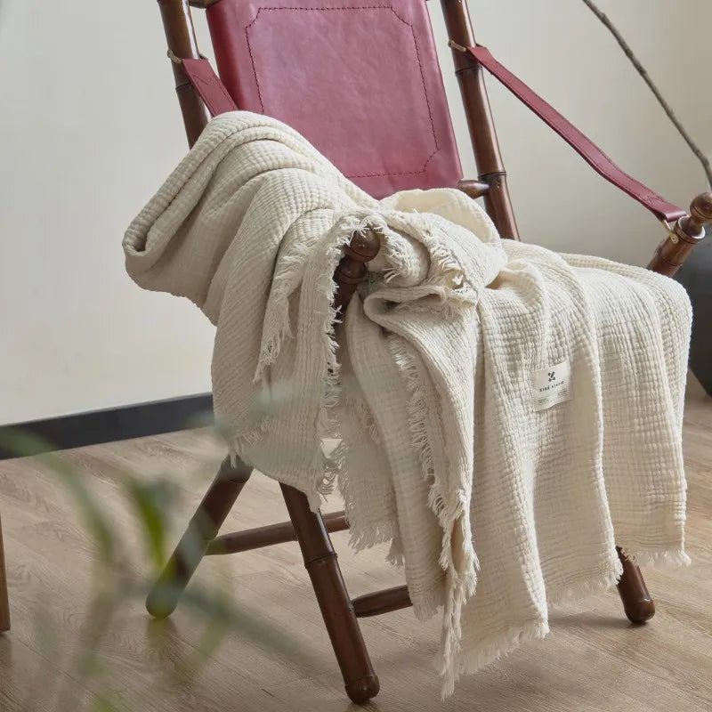 Muslin Textured Throw