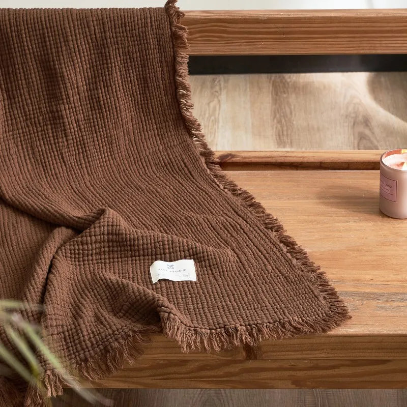 Muslin Textured Throw