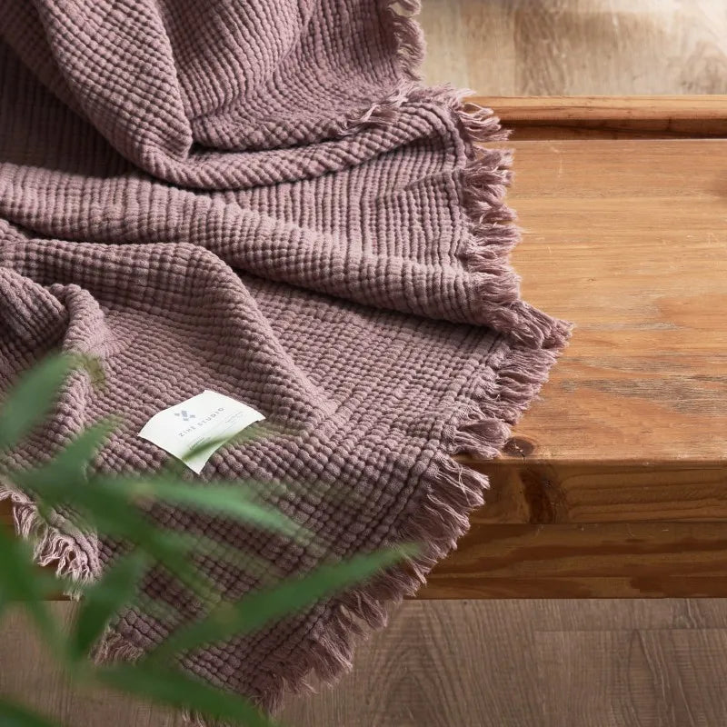Muslin Textured Throw