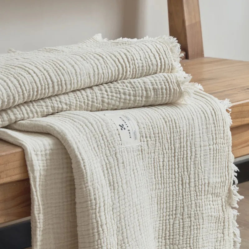Muslin Textured Throw