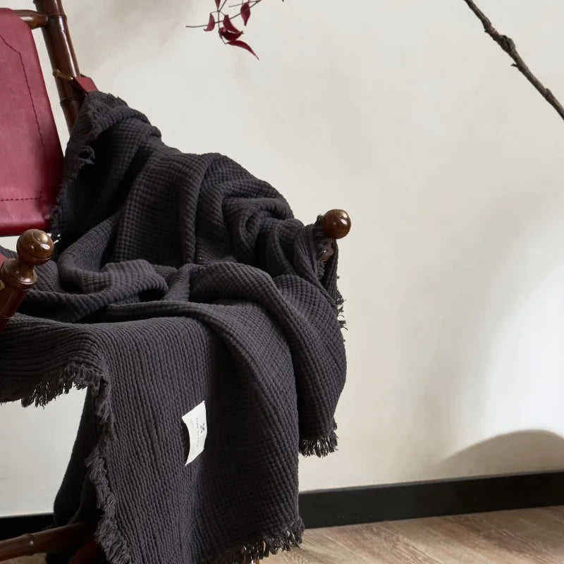 Muslin Textured Throw