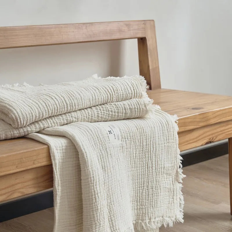 Muslin Textured Throw