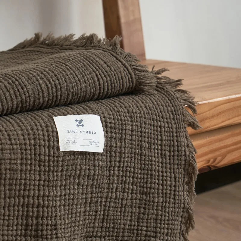 Muslin Textured Throw
