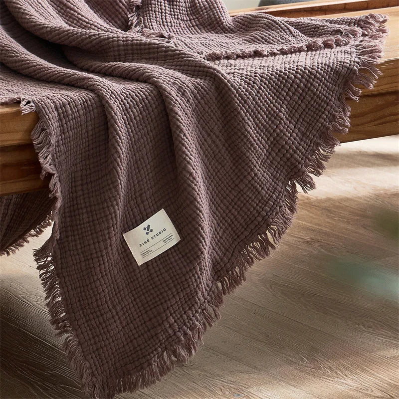 Muslin Textured Throw