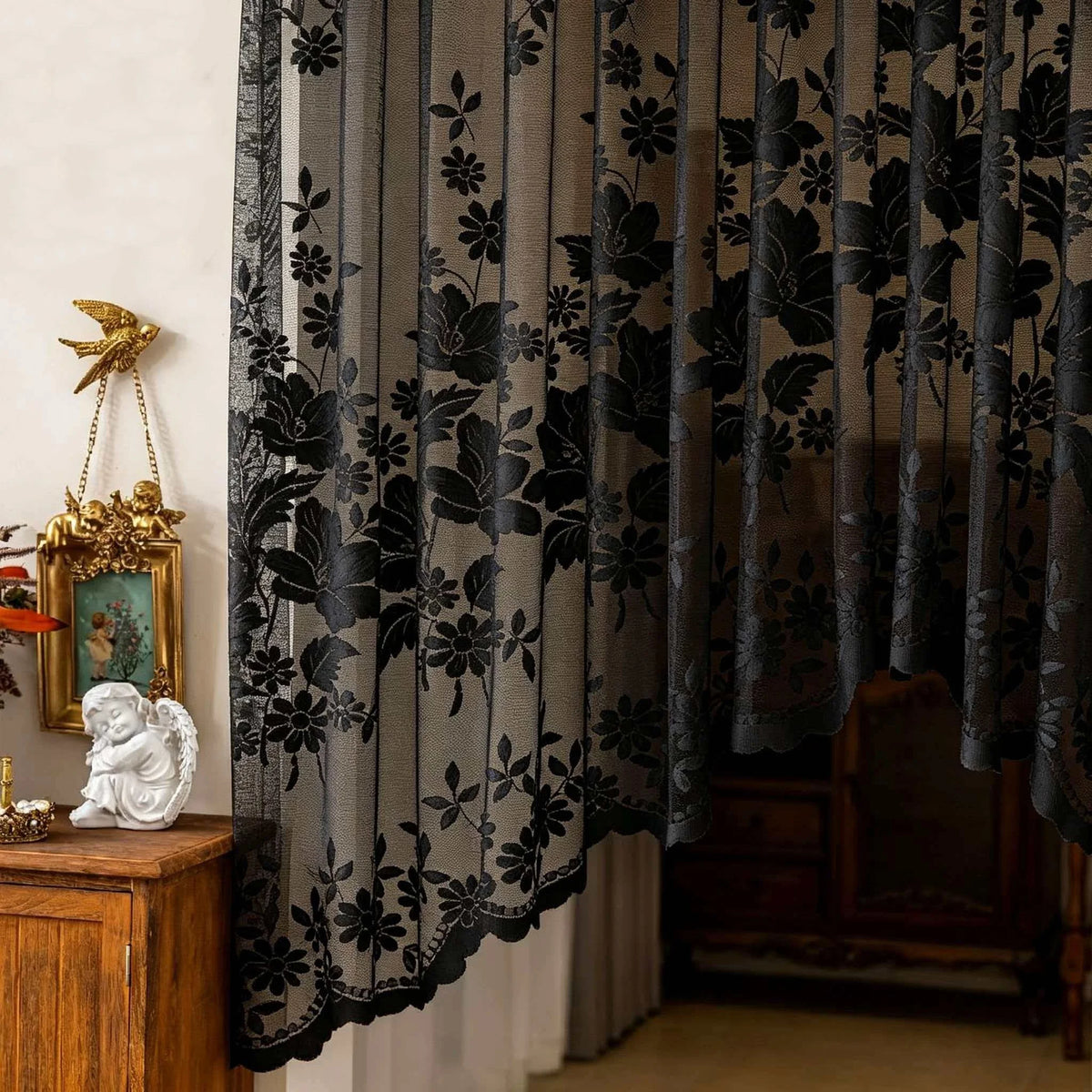 Floral Lace Curtains