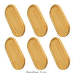 Oval Wooden Coasters (6PCS)
