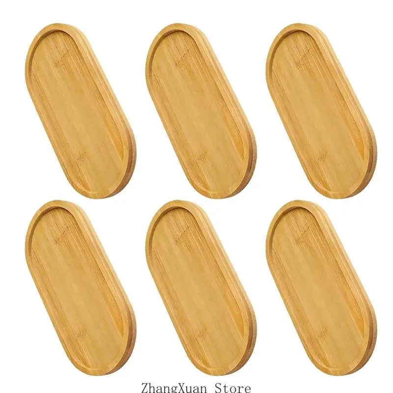 Oval Wooden Coasters (6PCS)