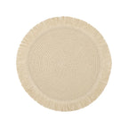 Fringed Round Placemat